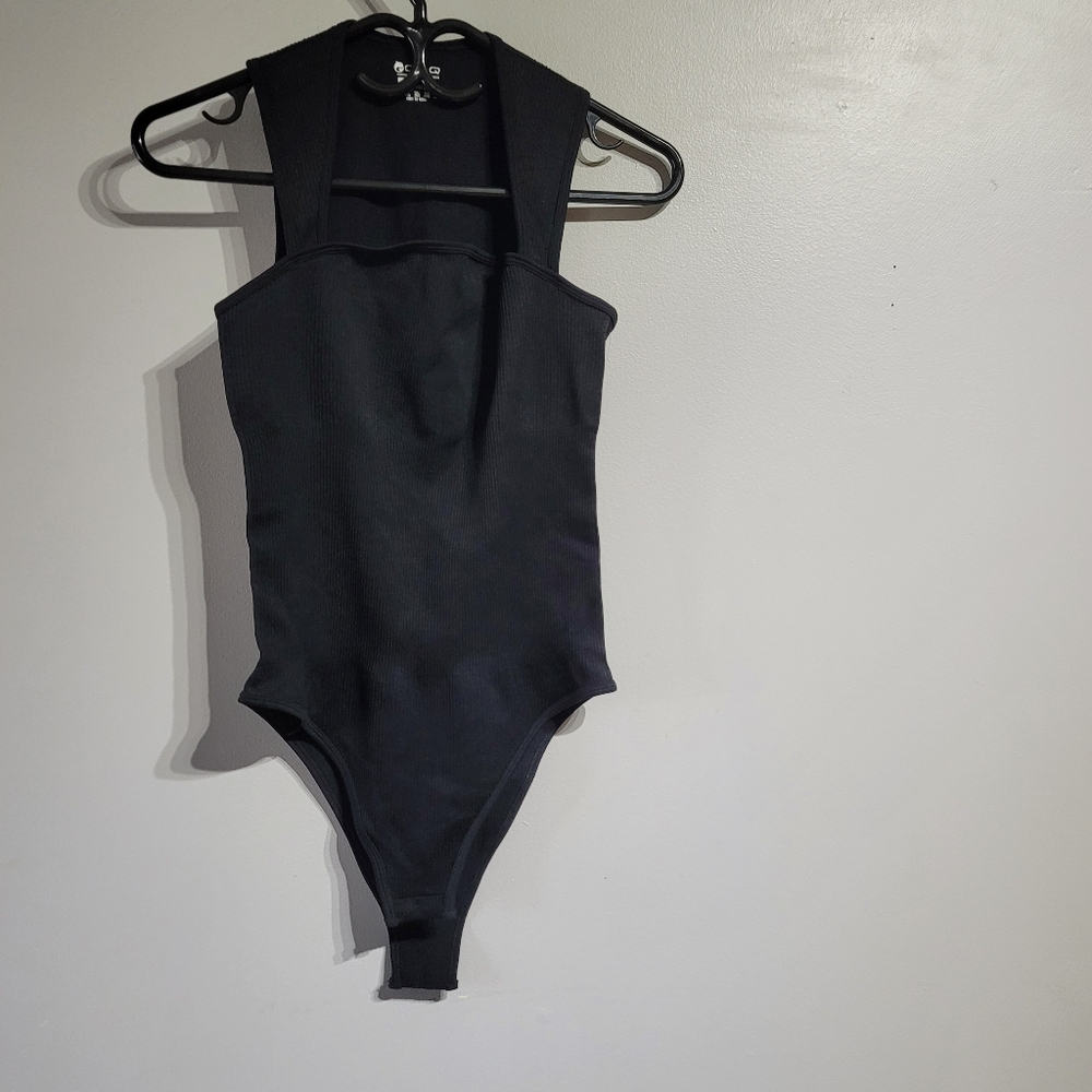 OQQ Black Bodysuit